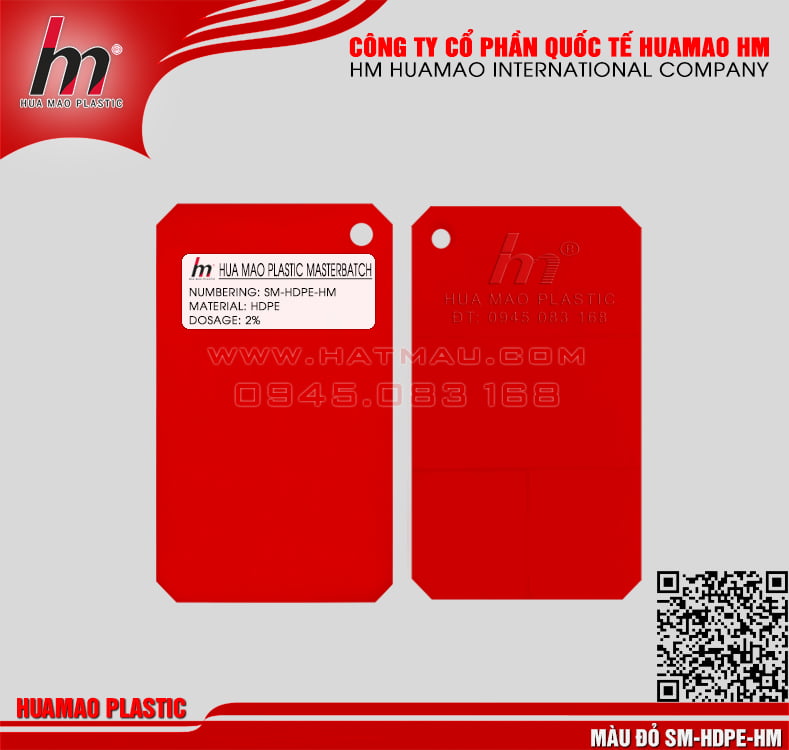 Hạt nhựa màu đỏ HDPE Hạt nhựa màu đỏ HDPE