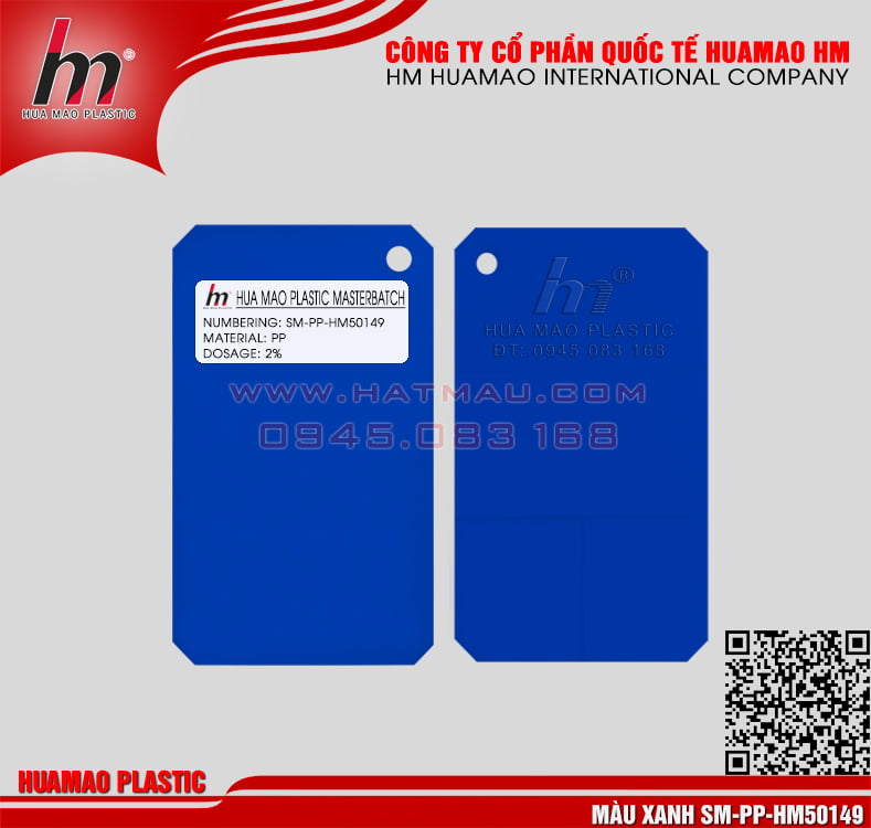 Hạt nhựa màu xanh PP Hạt nhựa màu xanh PP